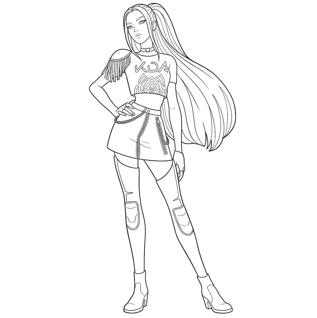 Mira KPop Demon Hunters Ausmalbild