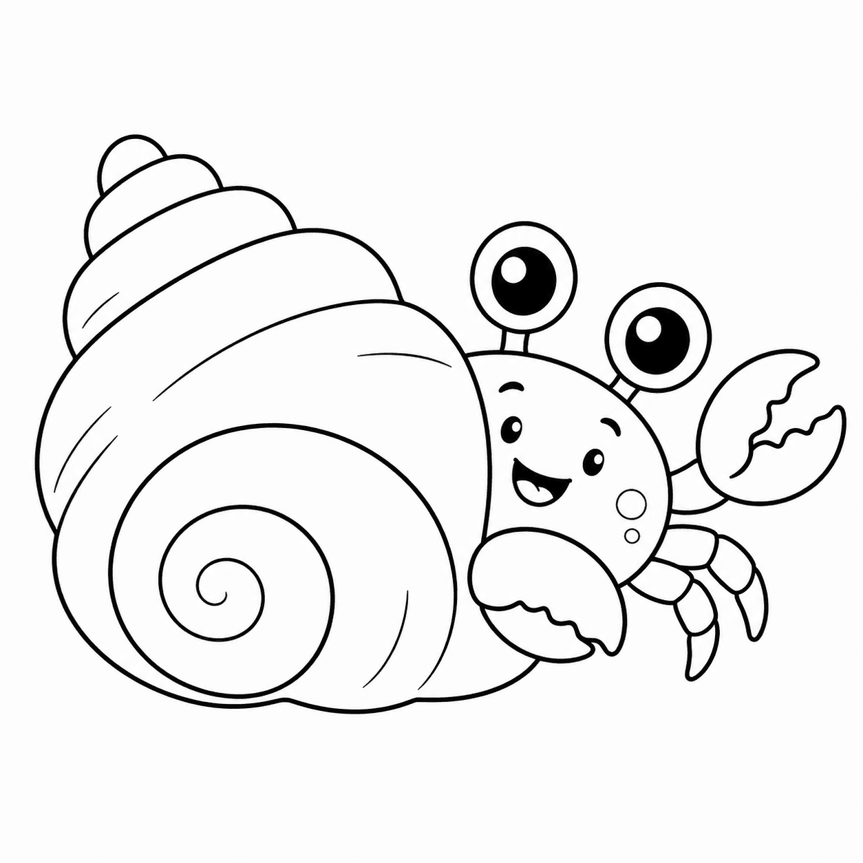 Baby Krabbe Ausmalbild