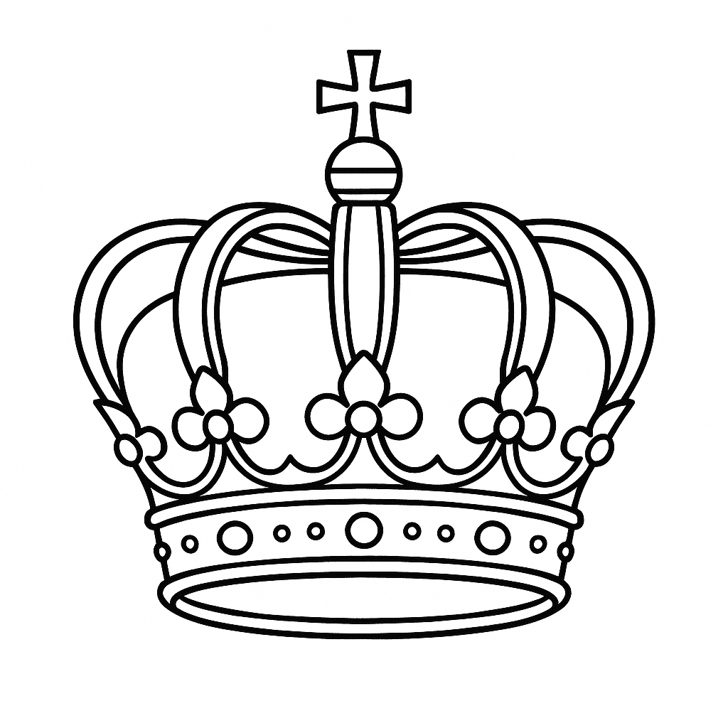 Königskrone Ausmalbild