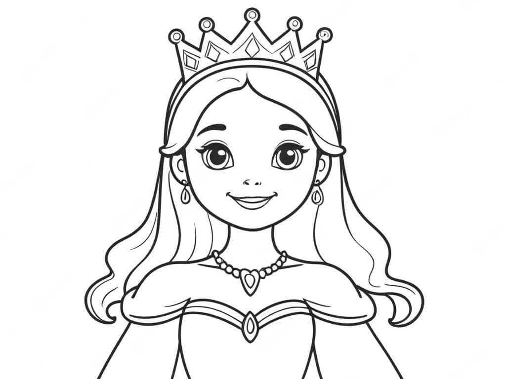 Prinzessinnen-Krone Ausmalbild
