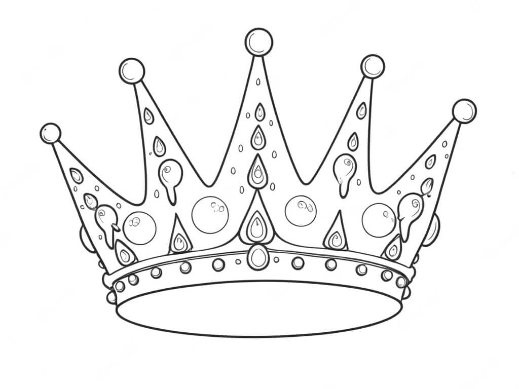 Verzierte Krone Ausmalbild