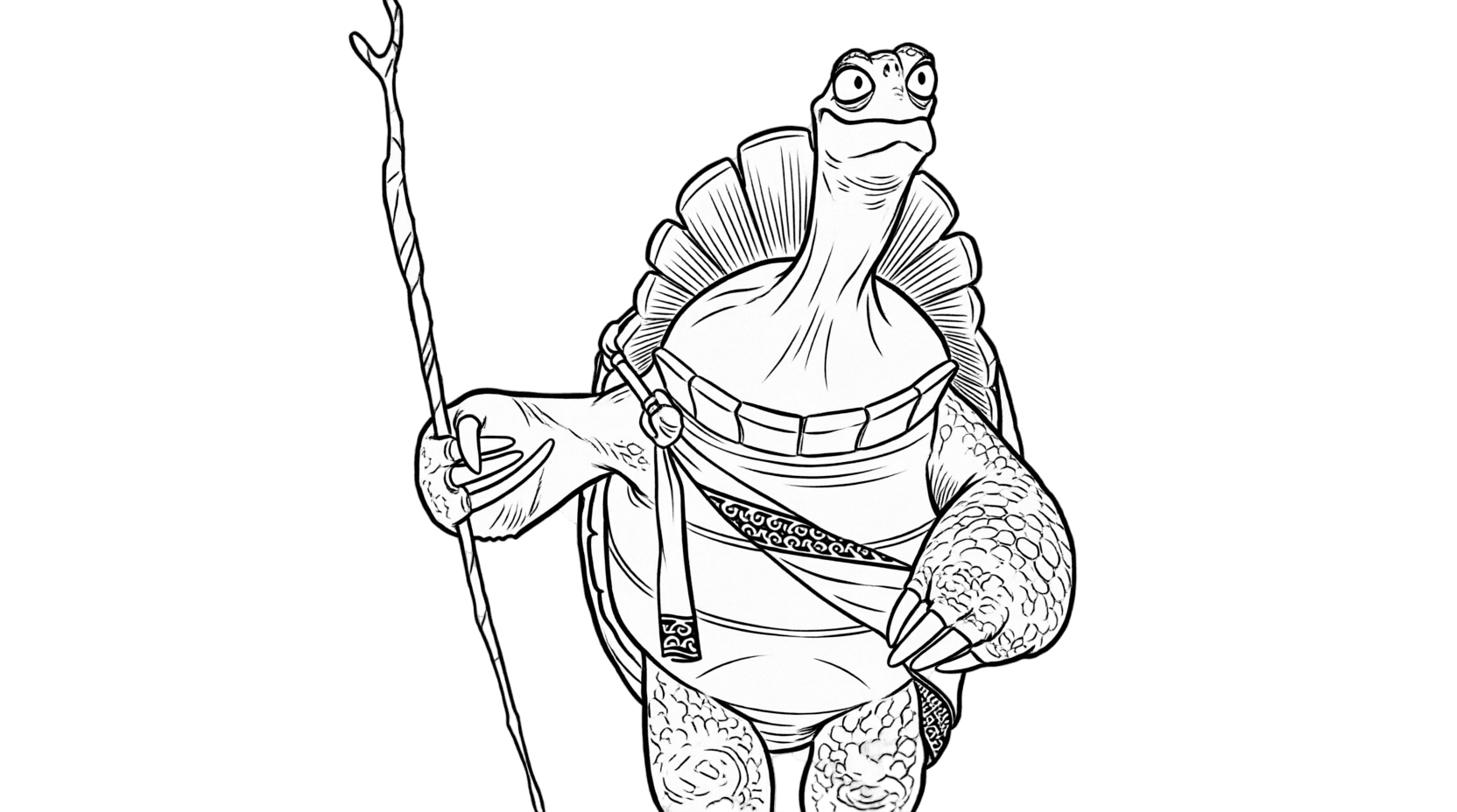 Meister Oogway Kung Fu Panda Ausmalbild
