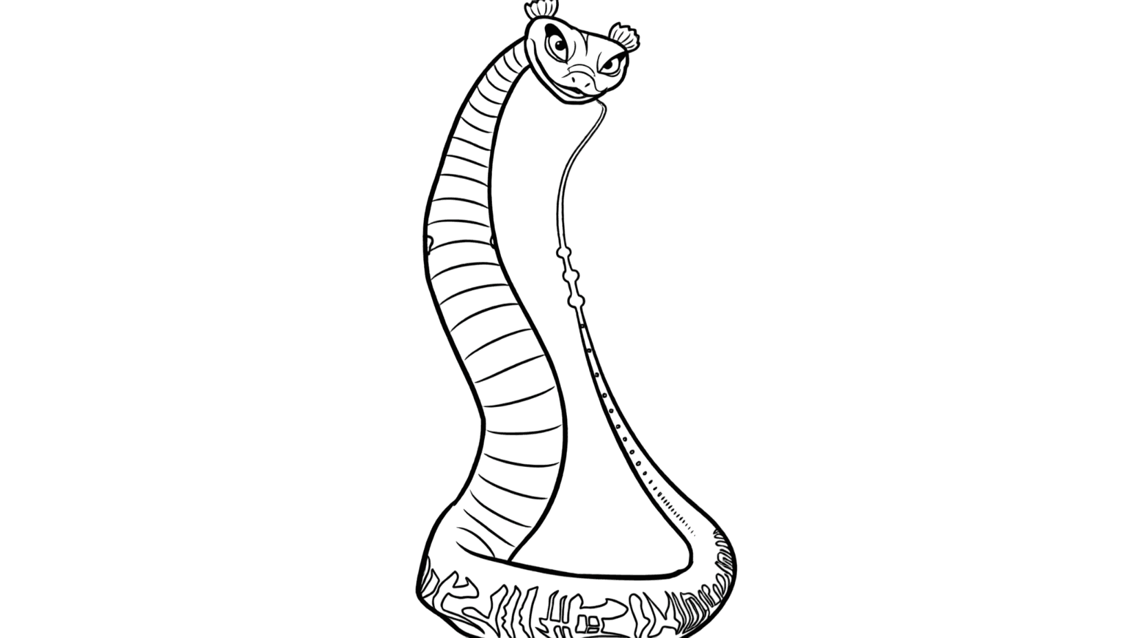 Meisterin Viper Kung Fu Panda Ausmalbild