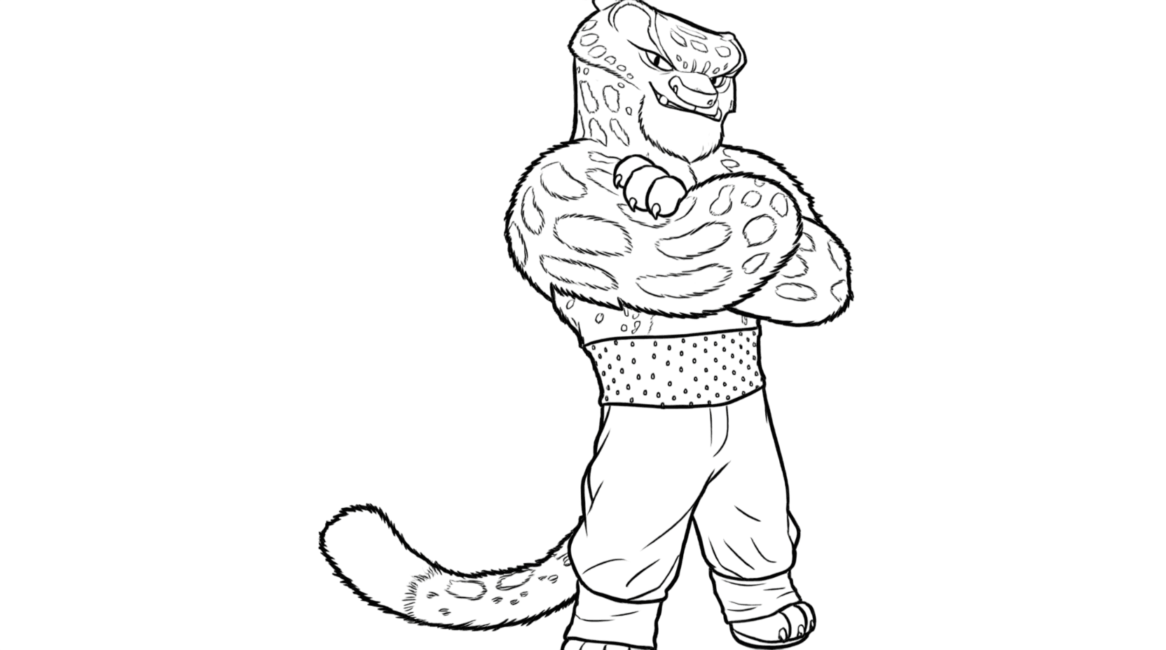 Tai Lung Kung Fu Panda Ausmalbild