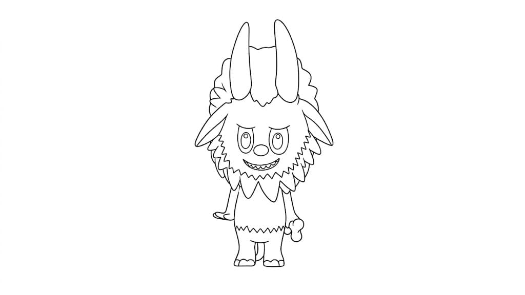 Labubu Puca Ausmalbild