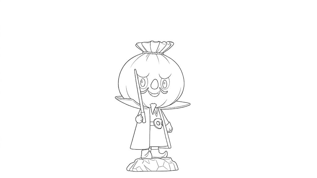 Labubu Spooky Ausmalbild