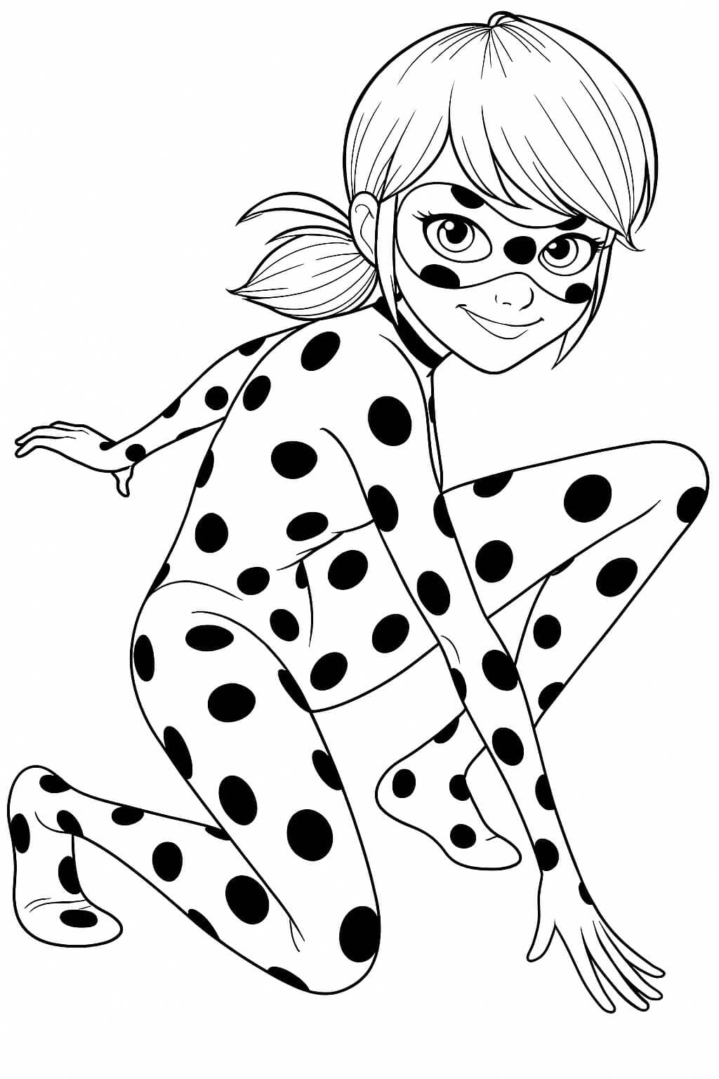 Mutige Ladybug Ausmalbild