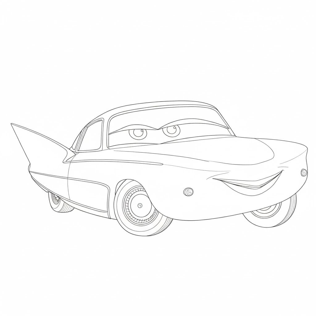 Flo Café Betreiberin Ausmalbild