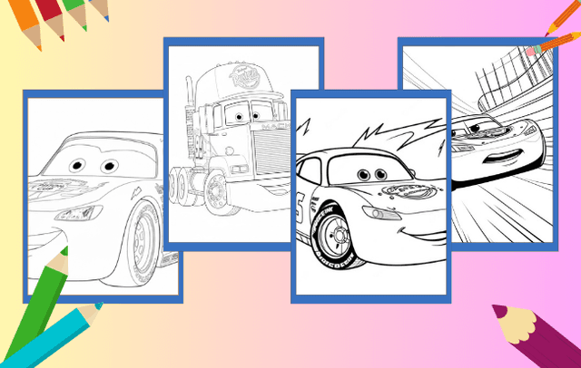 Lightning McQueen Ausmalbilder