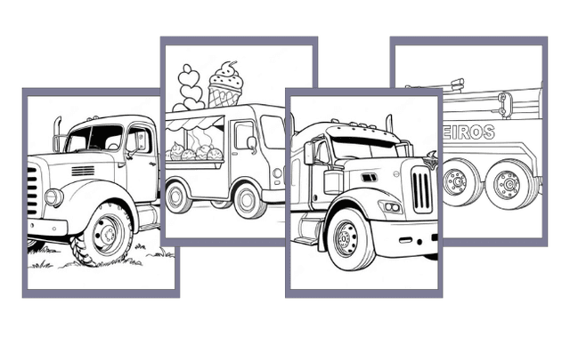 LKW Ausmalbilder