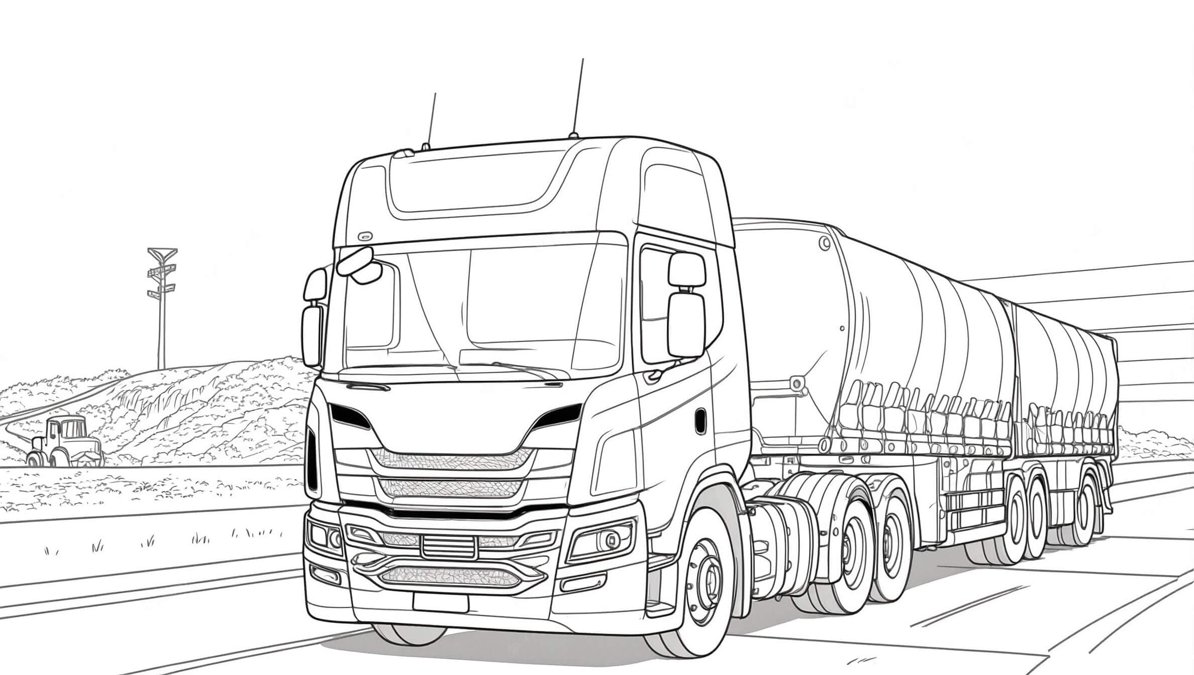 Scania LKW Ausmalbild
