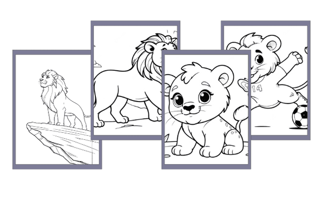 Löwe Ausmalbilder