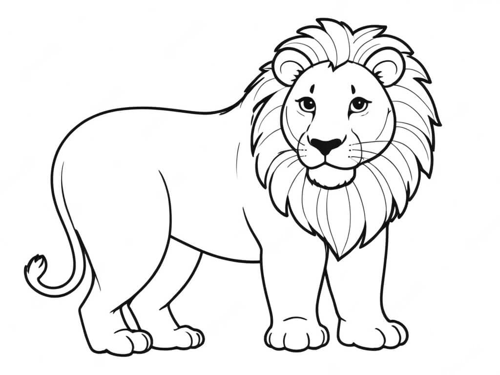 Löwe Ausmalbild