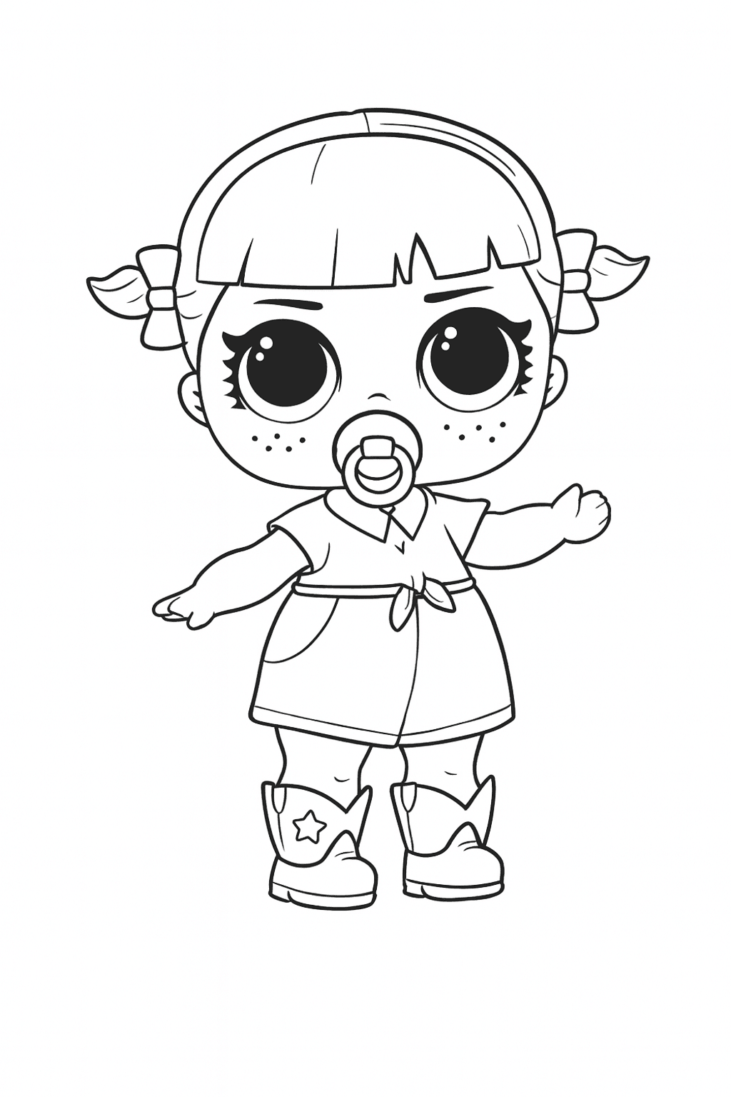 Kleines LOL Baby Ausmalbild