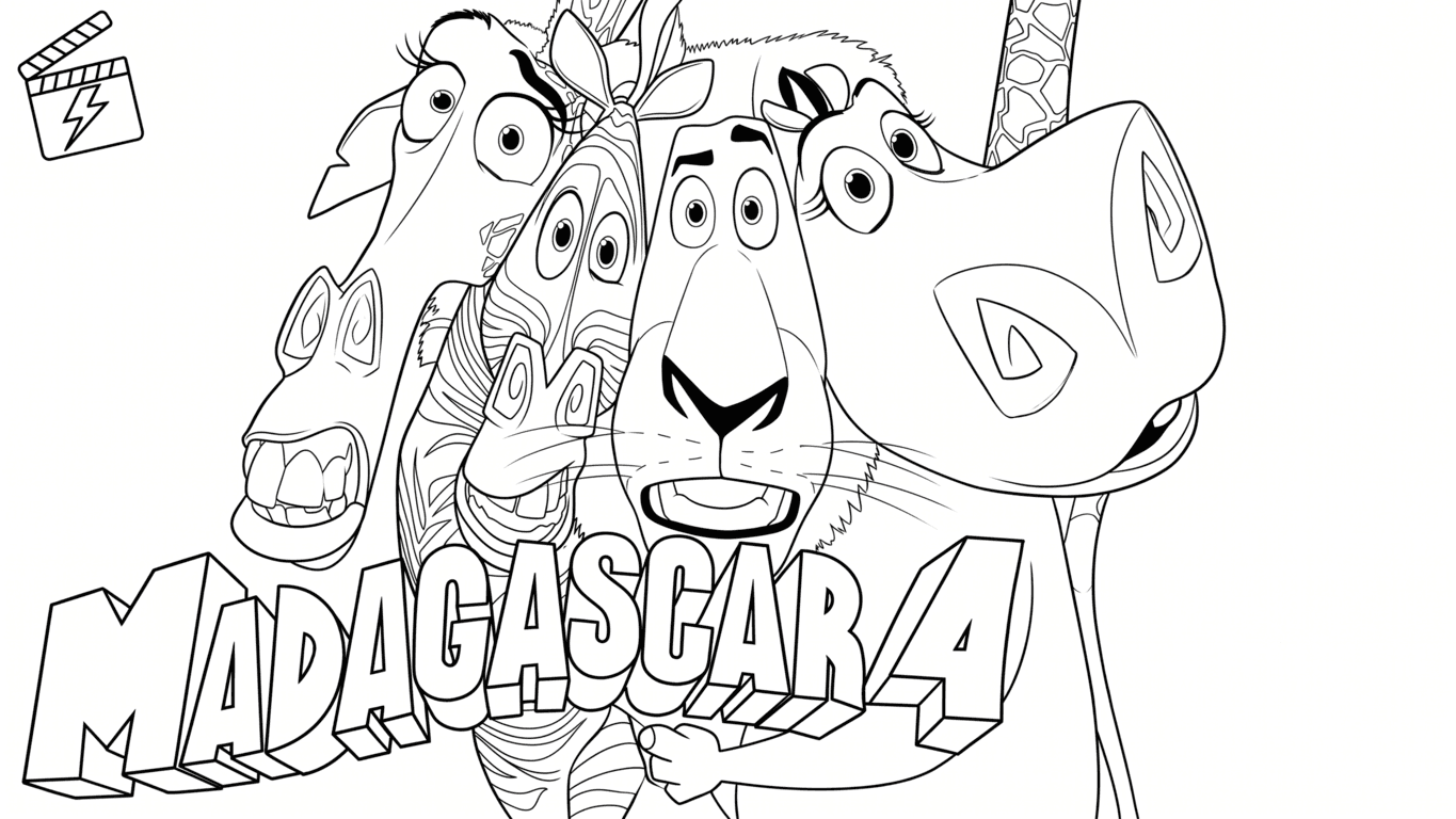 Madagascar 4 Ausmalbild