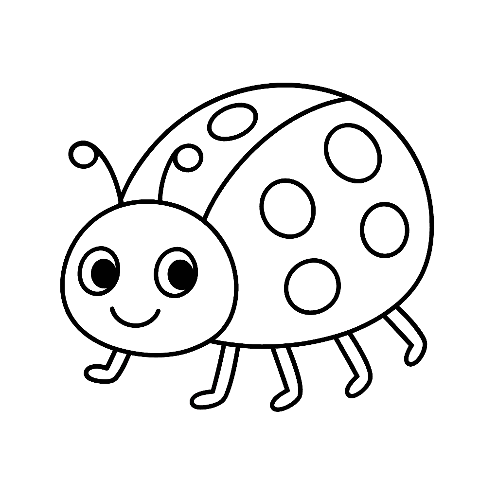 Marienkäfer Ausmalbild