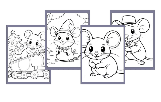 Maus Ausmalbilder