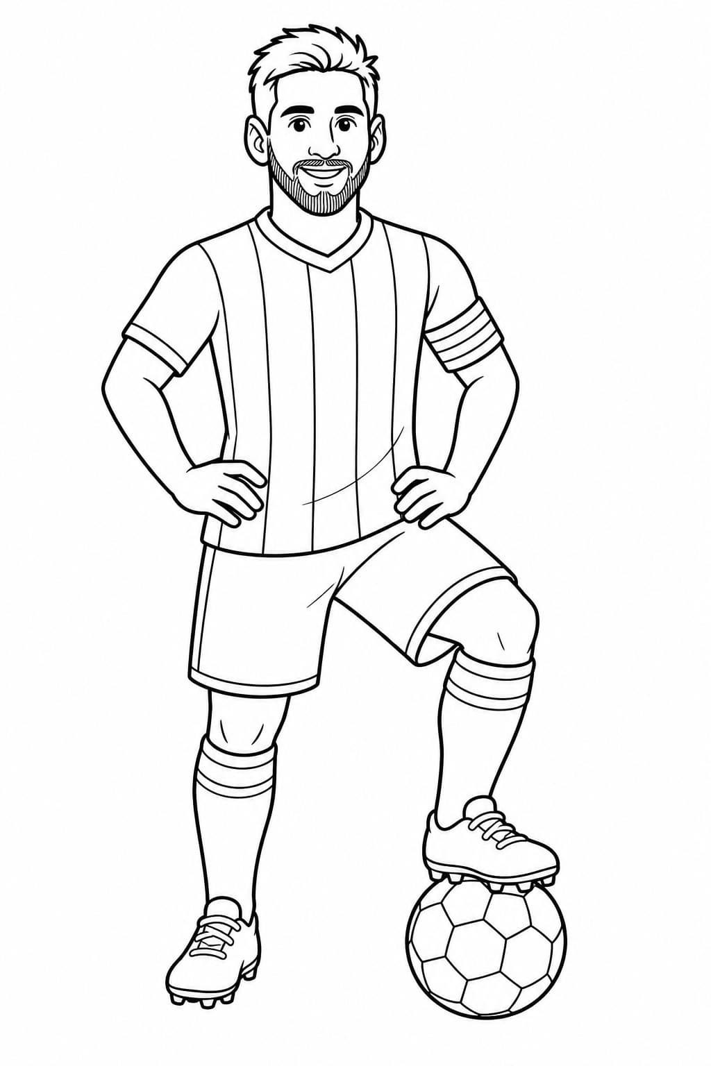 Messi Ausmalbild