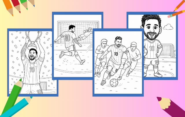 Messi Ausmalbilder