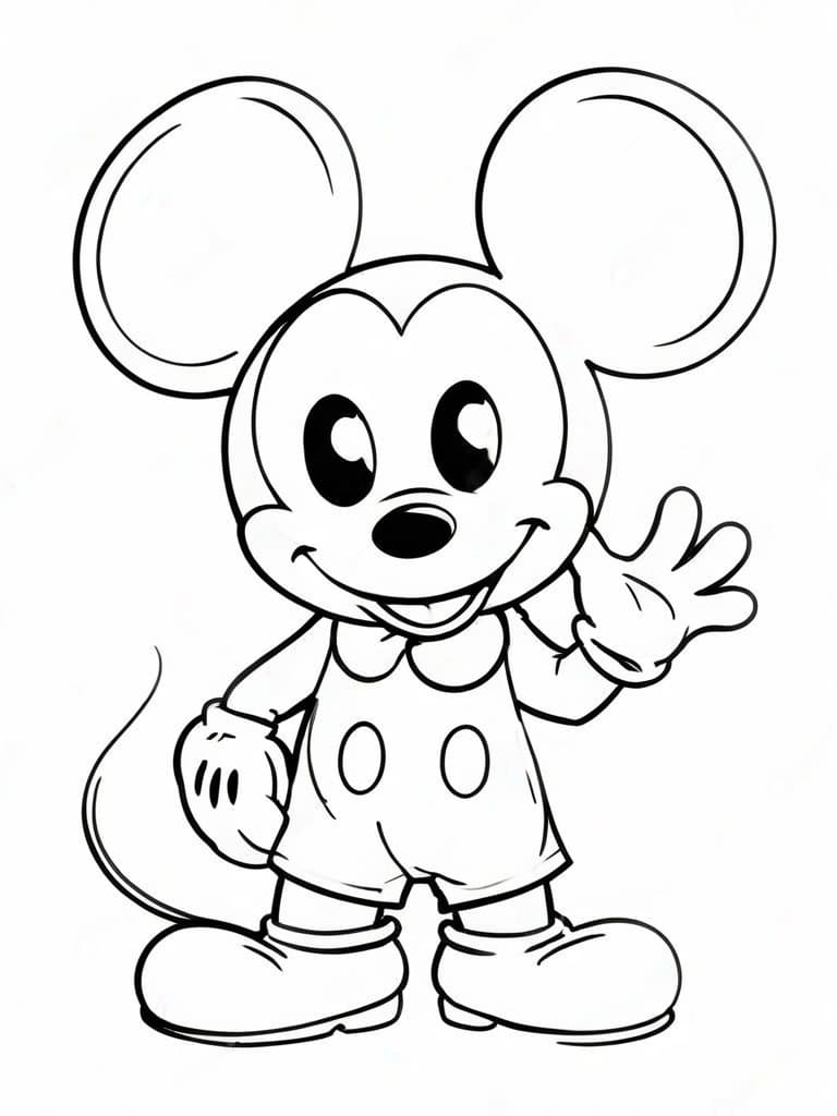 Mickey Ausmalbild