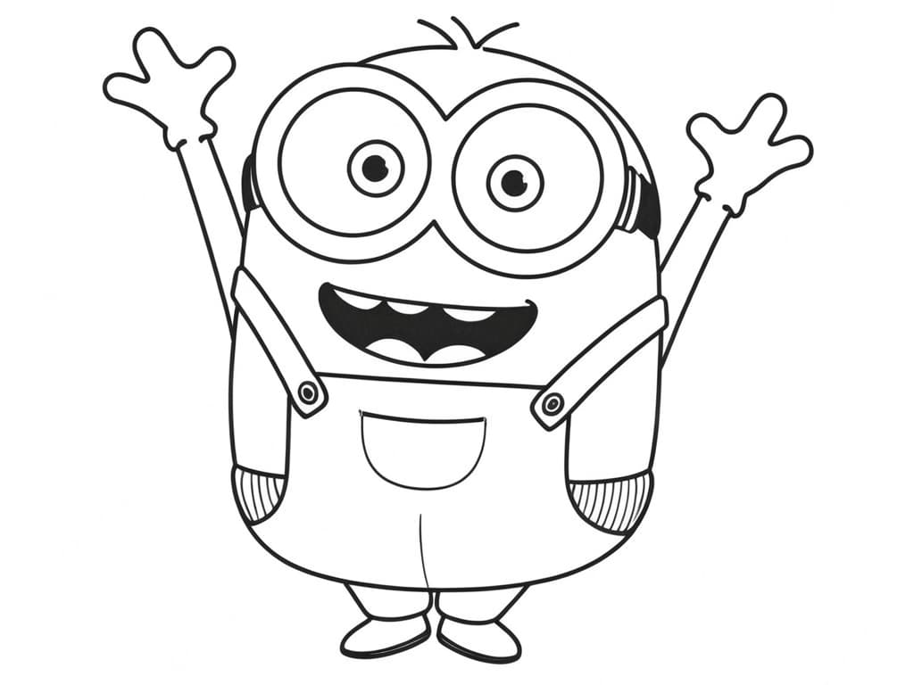 Minion Bob Ausmalbild
