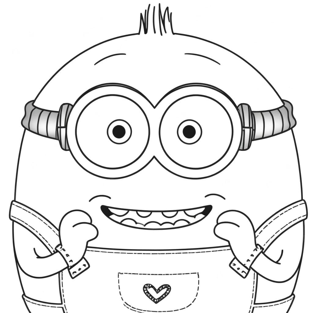 Minion Dave Ausmalbild