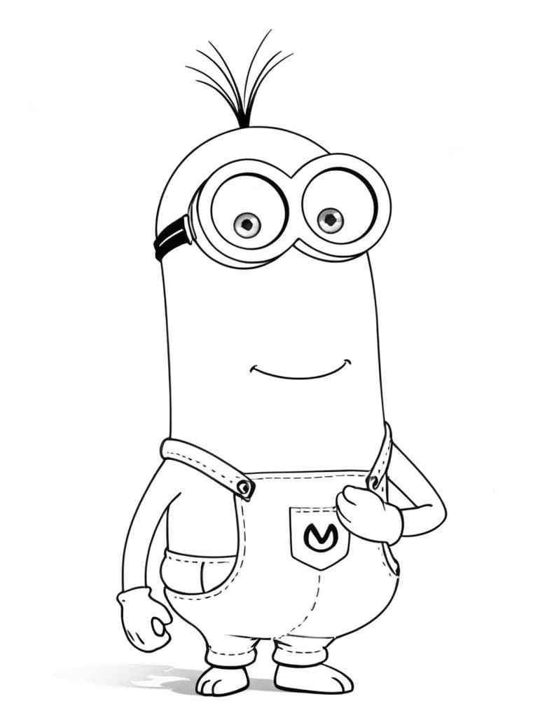 Minion Kevin Ausmalbild