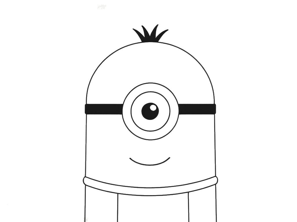 Minion Kevin Portrait Ausmalbild