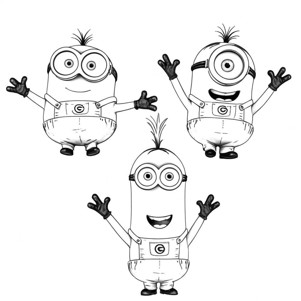 Minions Ausmalbild