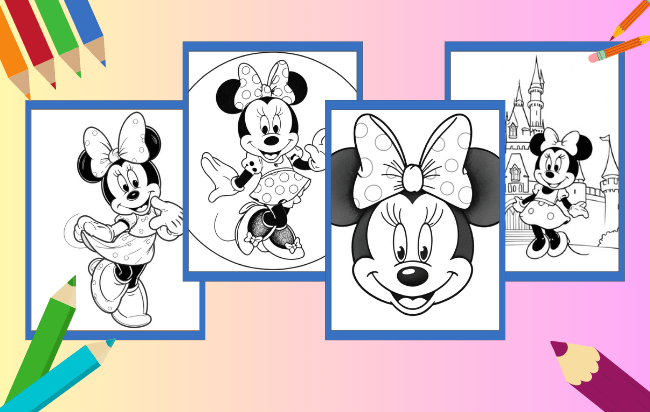 Minnie Maus Ausmalbilder