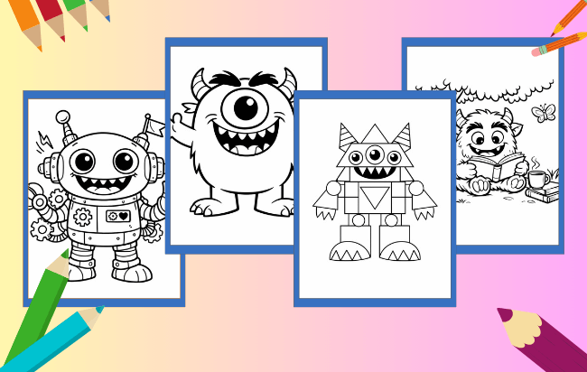 Monster Ausmalbilder