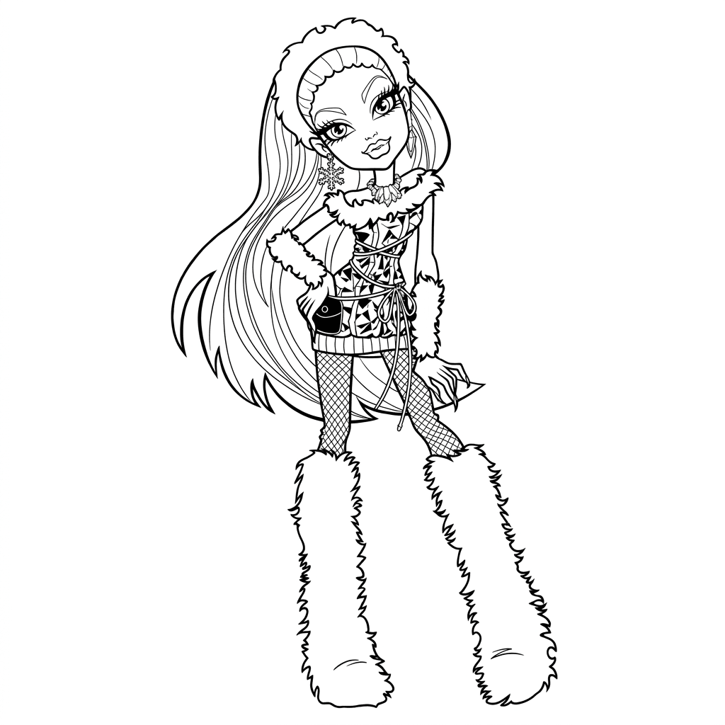 Monster High Abbey Bominable Ausmalbild