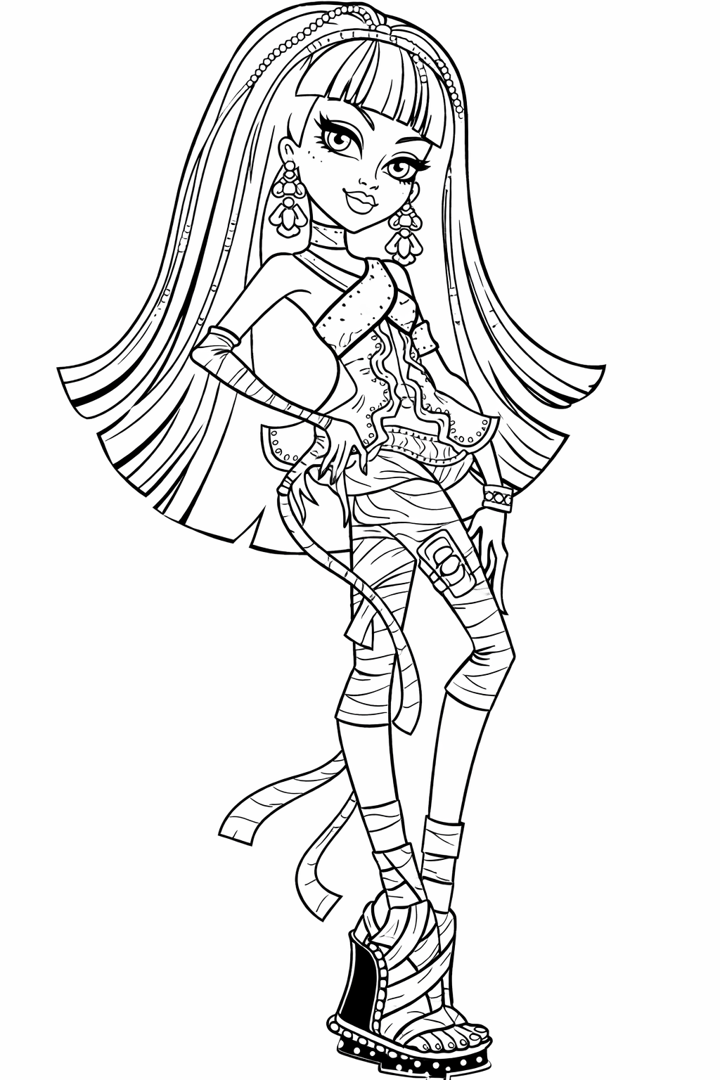 Monster High Cleo de Nile Ausmalbild
