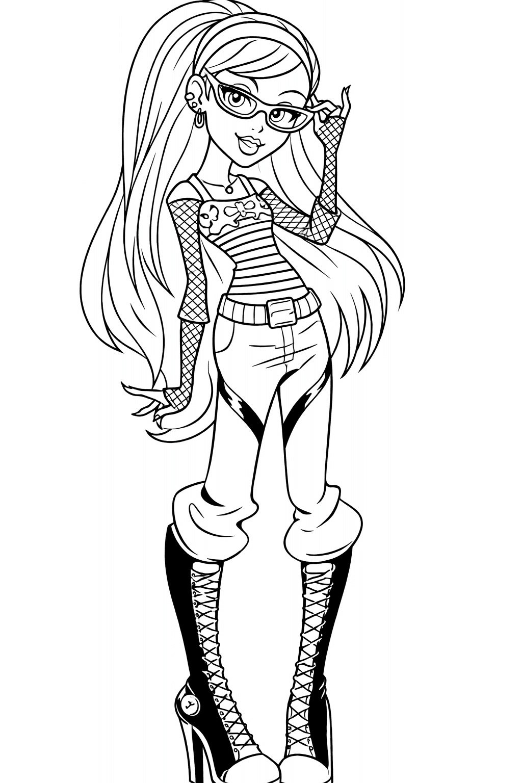 Monster High Ghoulia Yelps Ausmalbild
