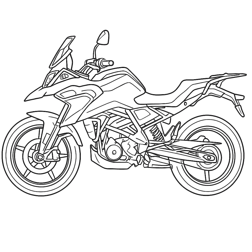 BMW Motorrad Ausmalbild