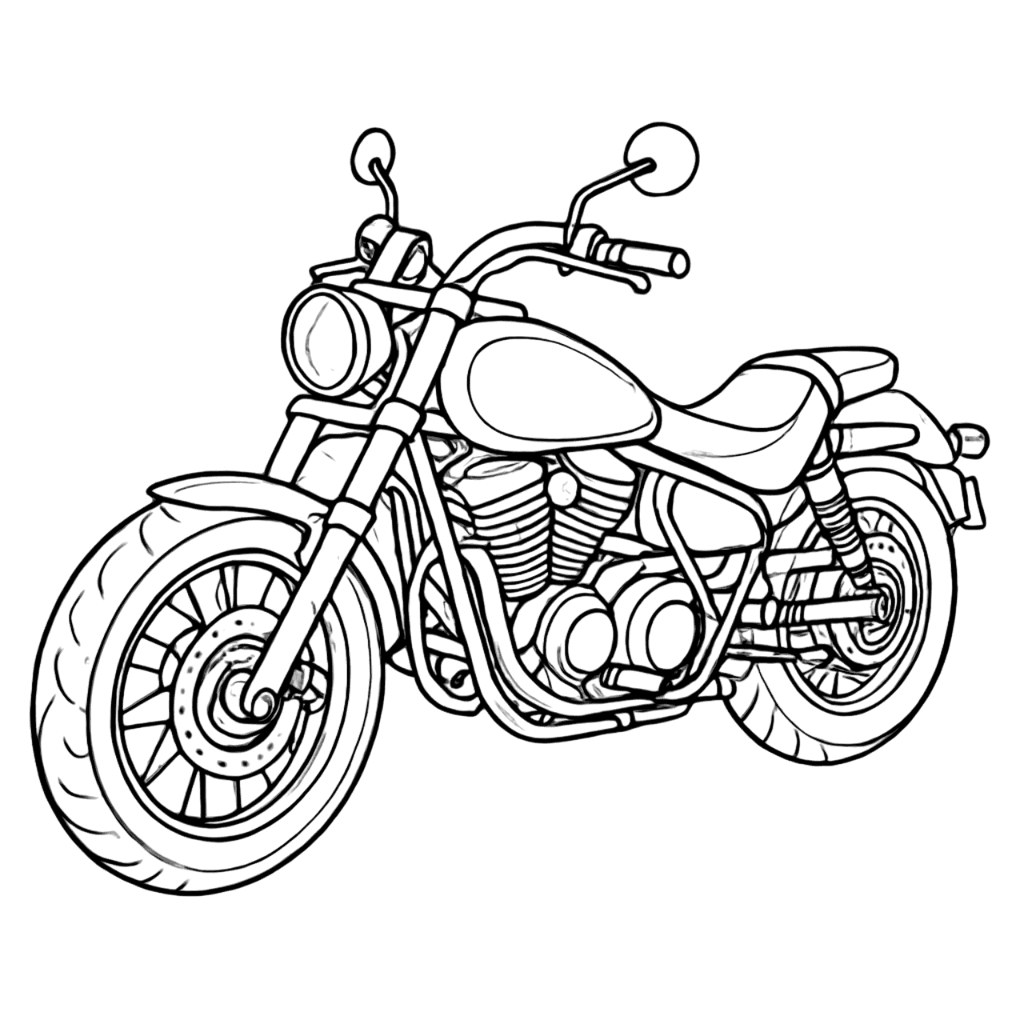 Motorrad Ausmalbild