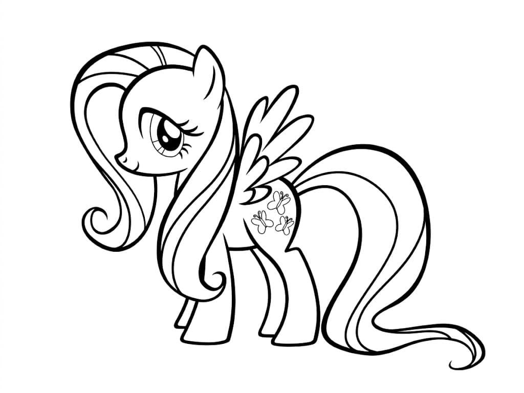 Fluttershy Ausmalbild