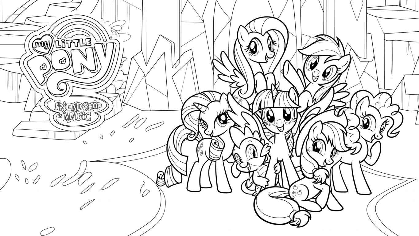My Little Pony Charaktere Ausmalbild