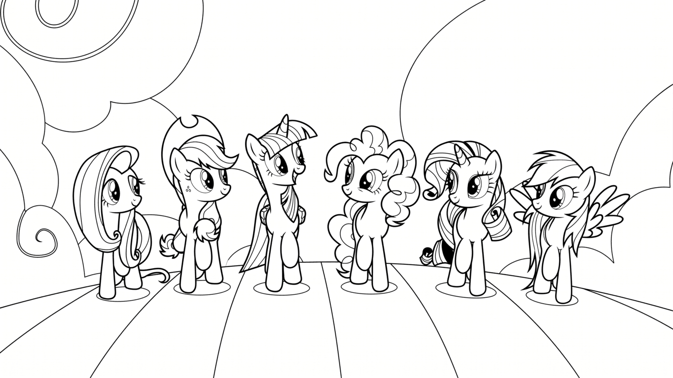 My Little Pony Regenbogen Ausmalbild