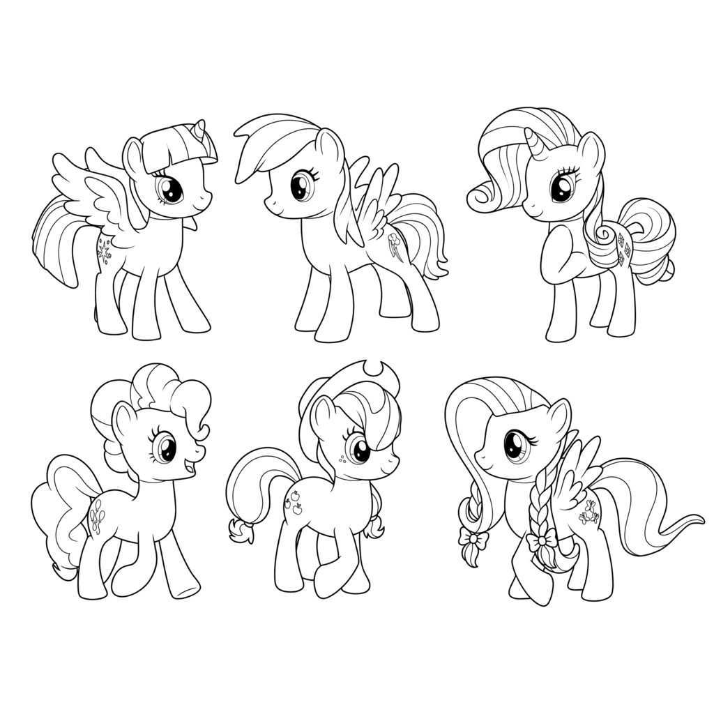 My Little Pony Skizze Ausmalbild
