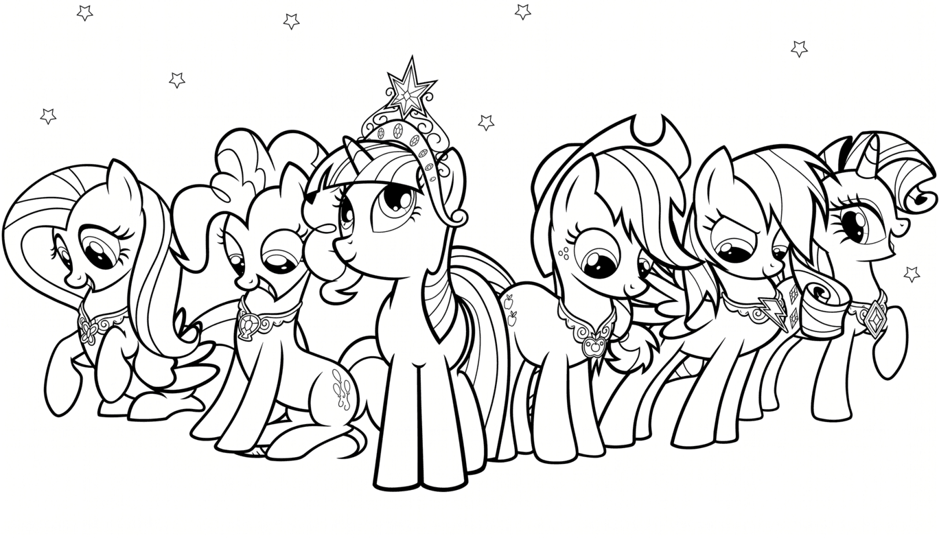 My Little Pony Zeichnung Ausmalbild