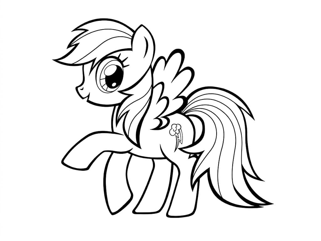 Rainbow Dash Ausmalbild