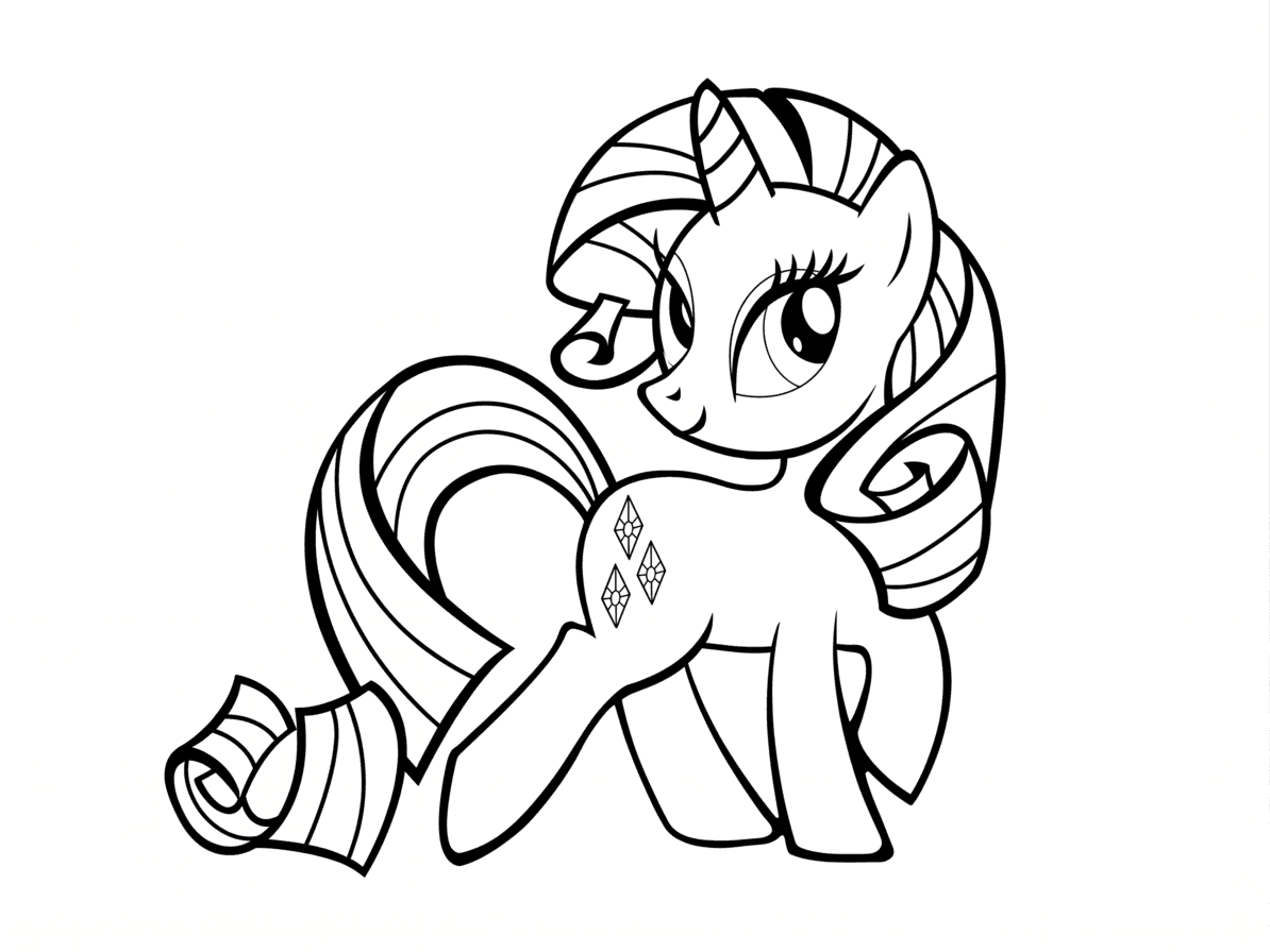 Rarity Ausmalbild