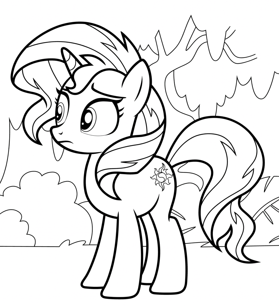 Sunset Shimmer Ausmalbild