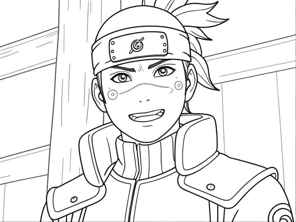 Iruka Sensei Ausmalbild