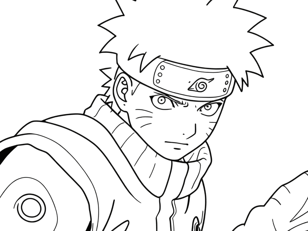 Naruto Uzumaki Jutsu Ausmalbild