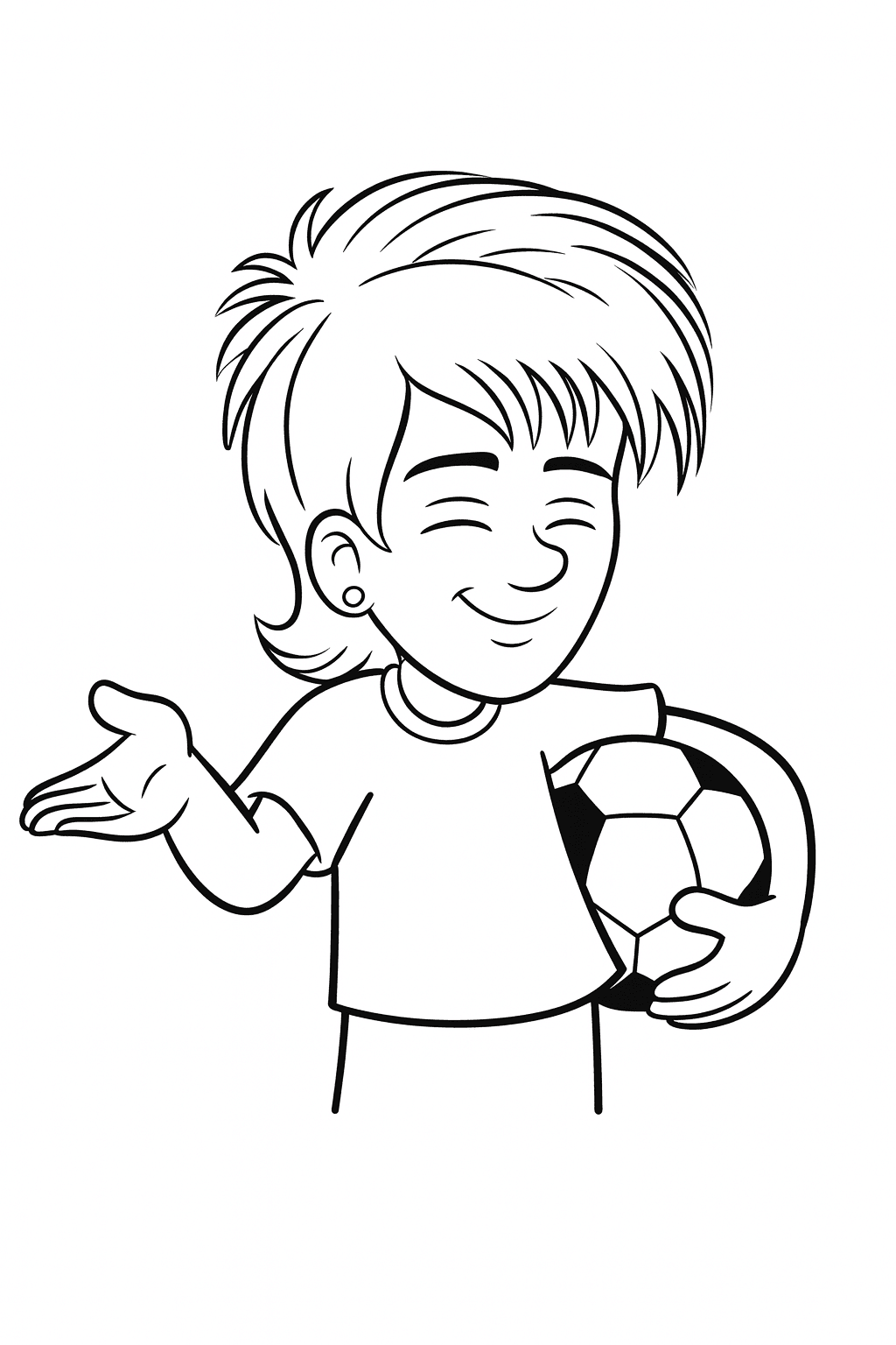 Neymar als Figur Ausmalbild