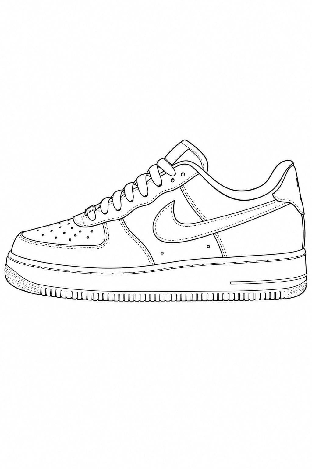 Nike Air Force 1 Low Ausmalbild