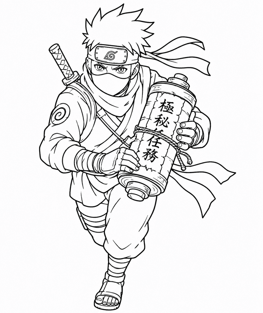 Naruto Ninja Ausmalbild