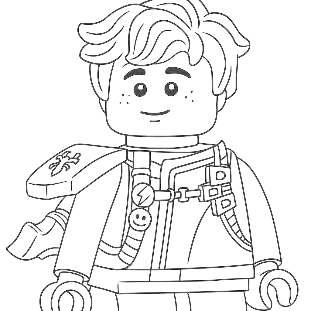 Jay Ninjago zum Ausmalen